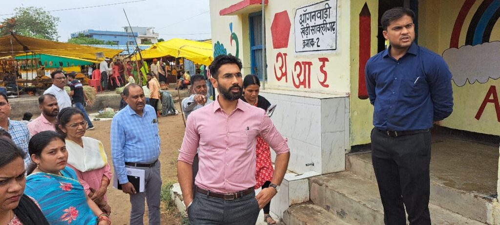 Betul Collector visited khedi sawligad news 