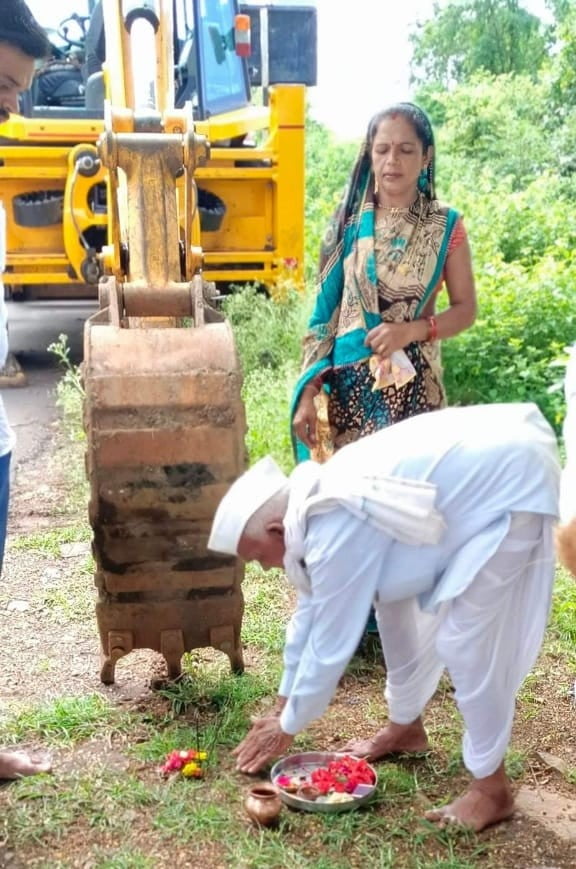 GUJARMAR PIPE LINE BHUMI PUJAN NEWS 