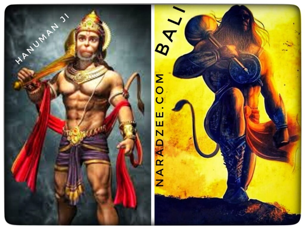 HANUMANJI AND BALI WAR IMAGE