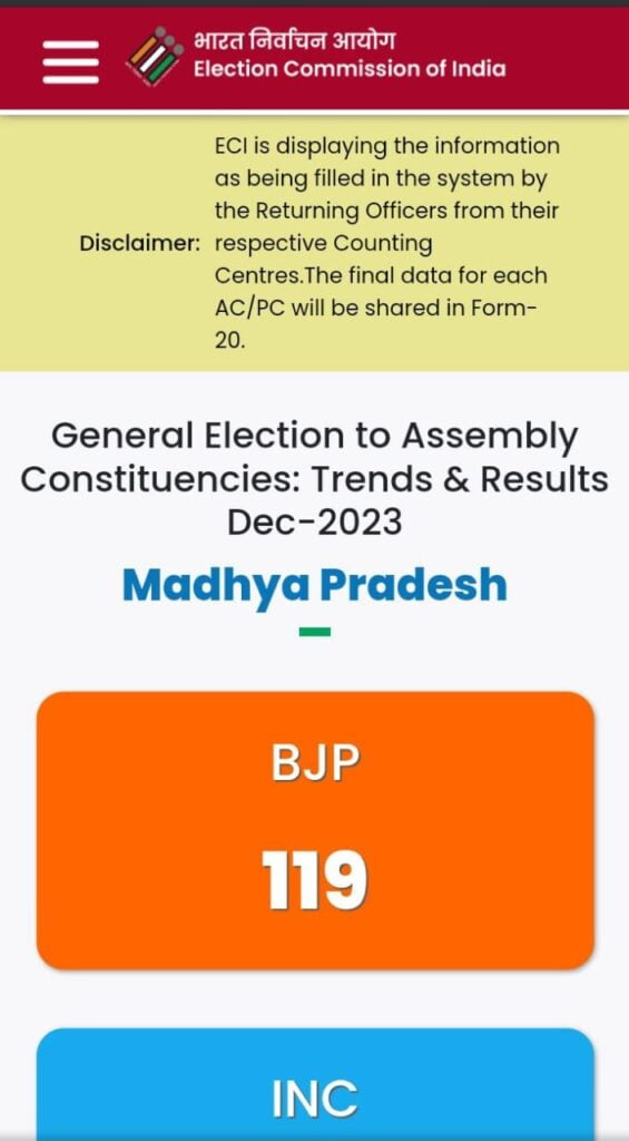 ELECTION RESULTS LIVE