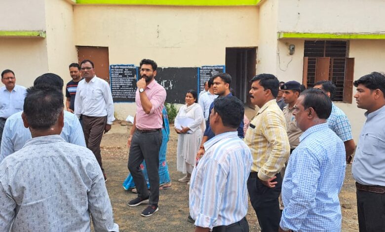 COLLECTOR AND CEO VISITED khedi sawligad