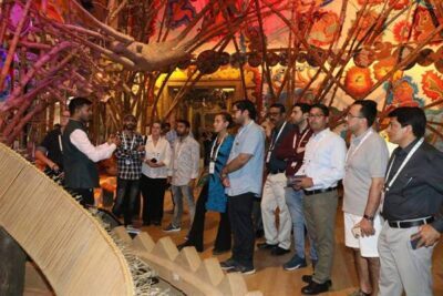 G 20 MEMBER VISIT MP TRIBAL MUSEUM